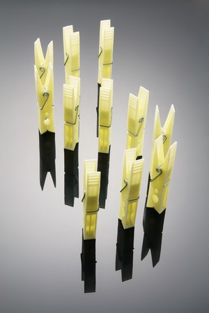 Clothes Pegs with Reflection