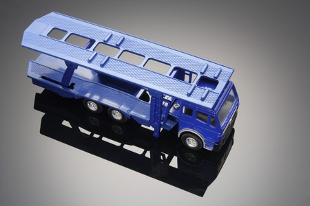 Toy Truck with Reflectionの写真素材