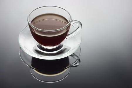 Cup of Coffee with Reflectionの写真素材