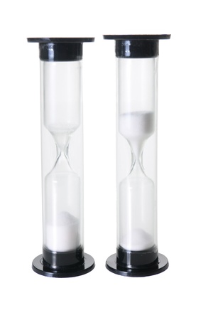 Egg Timers on White Background