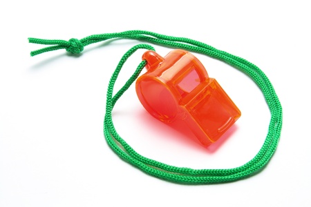 Whistle on White Backgroundの写真素材