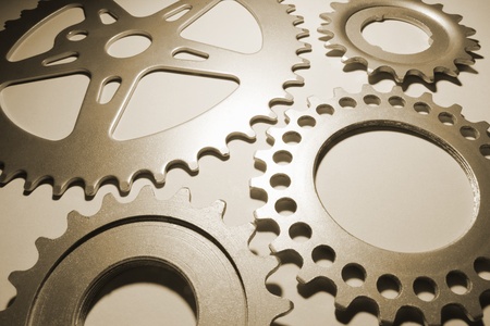 Close Up of Gear Wheels 