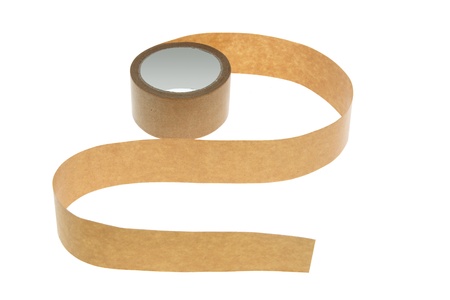 Packing Tape on White Backgroundの写真素材