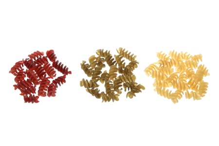 Pasta of Wheat on White Backgroundの写真素材