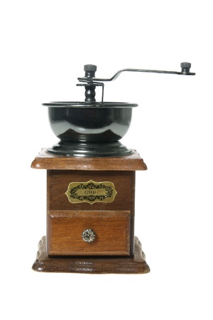Coffee Grinder on White Backgroundの写真素材