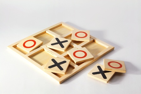 Tic-Tac-Toe Game on Seamless Background