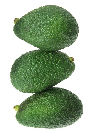 Stack of Avacado on White Backgroundの写真素材