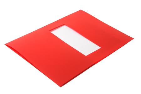 Document Folder on White Backgroundの写真素材
