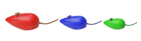 Wooden Toy Mouse on White Background
の写真素材