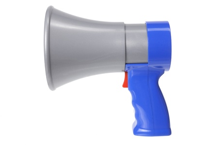 Loud Speaker on White Backgroundの写真素材