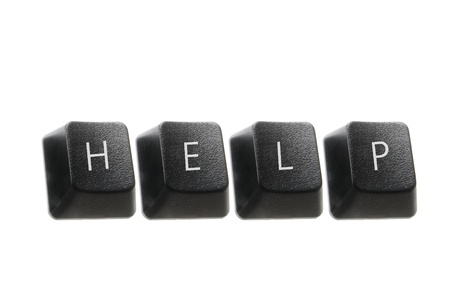 Help Concept on White Backgroundの写真素材