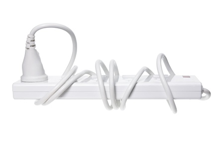 Power Strip on White Backgroundの写真素材