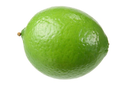 Lime on White Background