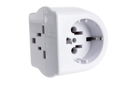 Power Adaptor on White Background