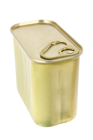 Luncheon Meat on White Backgroundの写真素材