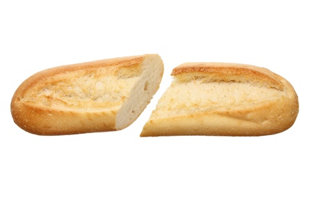 Bread Roll on White Background