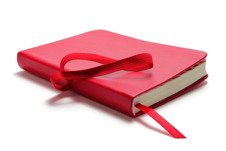 Diary on White Backgroundの写真素材