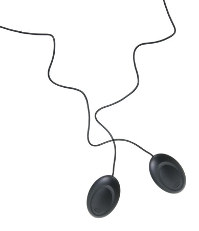 Computer Mouse on White Backgroundの写真素材