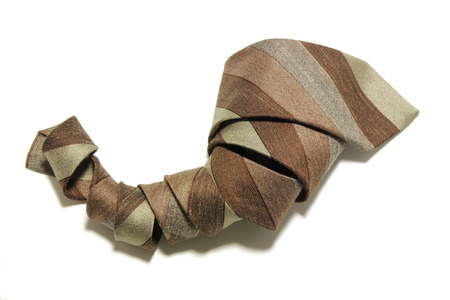 Necktie on White Backgroundの写真素材