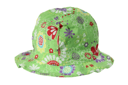 Baby Hat on White Backgroundの写真素材