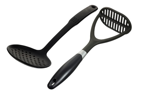 Cooking Utensils on White Backgroundの写真素材