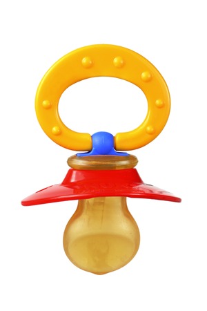 Pacifier on White Backgroundの写真素材