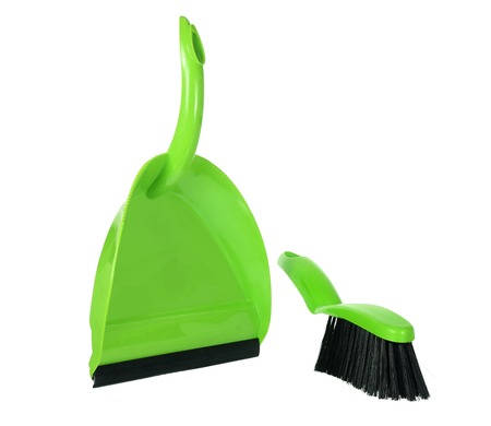 Dust Pan on White Backgroundの写真素材