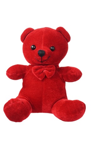 Teddy Bear on White Backgroundの写真素材