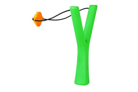 Slingshot on White Backgroundの写真素材