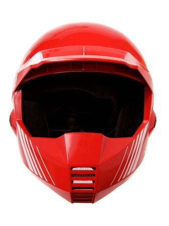 Helmet on White Backgroundの写真素材