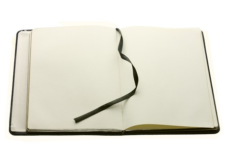 Notebook on White Backgroundの写真素材