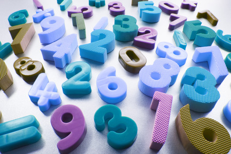 Plastic Numbersの写真素材