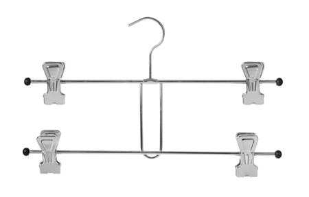 Clothes Hanger on White Backgroundの写真素材