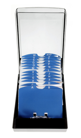 Name Card Holder on White Backgroundの写真素材