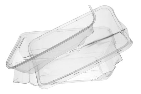 Plastic box - Recycle Concept on White Backgroundの写真素材