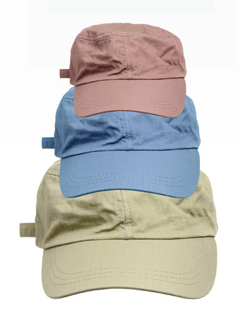 Caps on White Backgroundの写真素材
