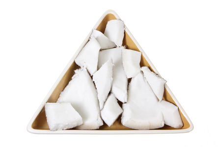 Coconut on White Backgroundの写真素材