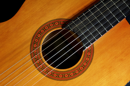 Close Up of Guitarの写真素材