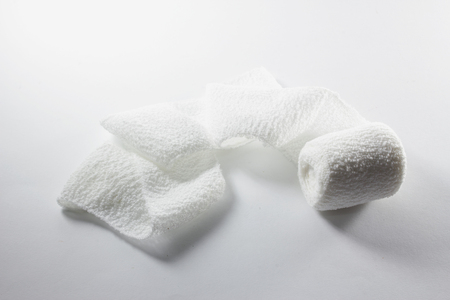 Bandage on Seamless  White Backgroundの写真素材