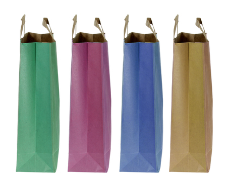 Paper Bags on White Backgroundの写真素材