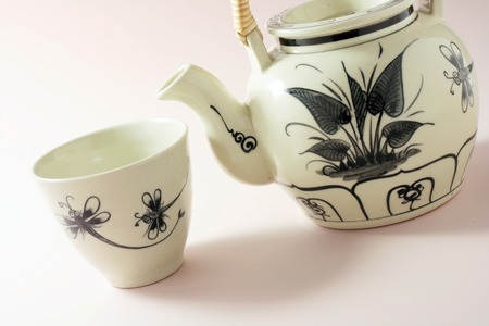 Chinese Teapot and Teacupの写真素材
