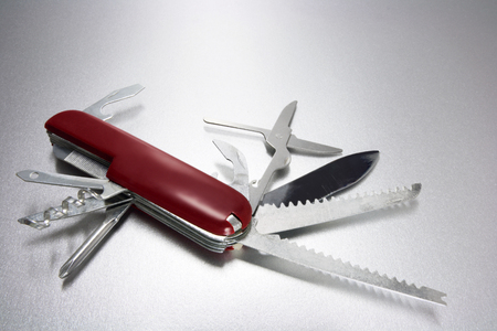 Multi-Purpose Tool on Seamless Backgroundの写真素材