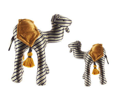 Camel Soft Toys on White Backgroundの写真素材