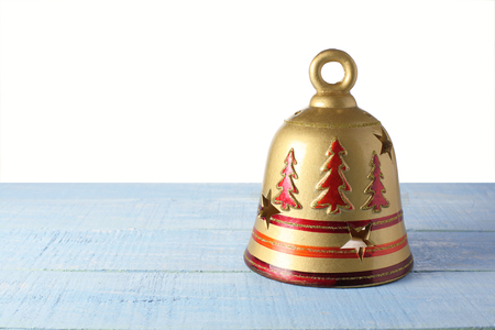 Christmas Ornament on Wooden Backgroundの写真素材