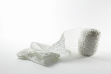 Gauze on Seamless White Backgroundの写真素材