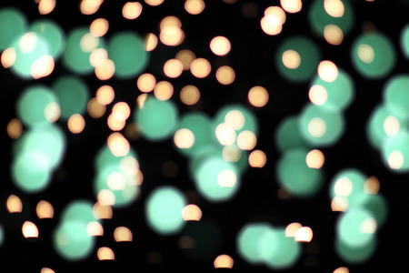 Fairy Lights on Black Backgroundの写真素材