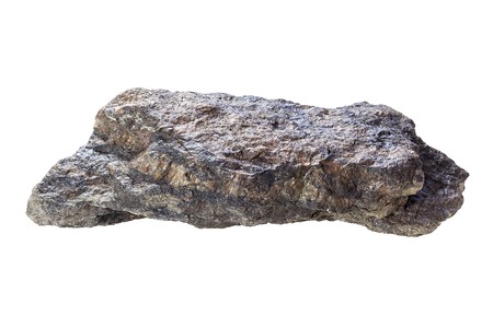 Fragment of granite on a white background.の写真素材