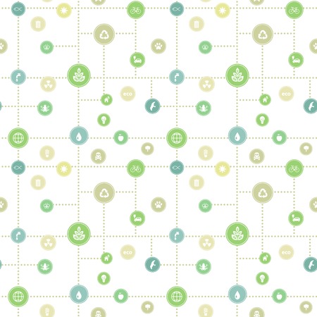 Seamless of the icons of ecology and environment 