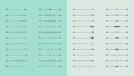 Vector set of arrows. Isolated elements for web and apps designのイラスト素材