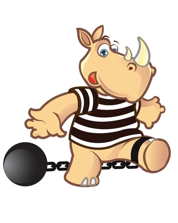 Prisoner Rhinoのイラスト素材